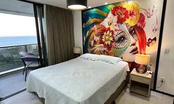 Imagem 6: Oportunidade, lindo apartamento, andar alto, vista livre pro mar, mobiliado e decorado, co