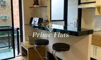 Imagem 3: Flat disponível para locação no International Duplex Residence em Moema, com 42m², 1 dormi