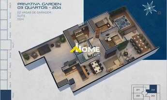 Imagem 2: Área privativa à venda, 3 quartos, 1 suíte, 2 vagas, Miramar - Belo Horizonte/MG