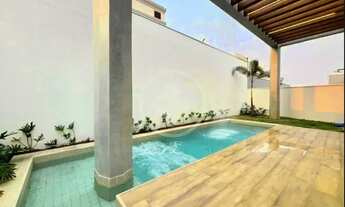 Imagem 3: Lindo Sobrado no Condomínio Florais da Mata à venda, estilo contemporâneo com 4 suítes e e