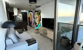 Imagem 3: Oportunidade, lindo apartamento, andar alto, vista livre pro mar, mobiliado e decorado, co