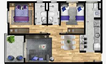Imagem 4: Apartamento pronto para morar 2 Dormitórios com Suíte e Vaga a 500m do metrô Parada Ingles