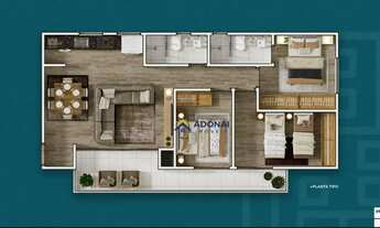 Imagem 3: Apartamento com 3 dormitórios à venda por R$ 895.000,00 - Centro - Guaratuba/PR