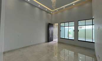 Imagem 4: Casa Verona com 3 quartos, moderna, sala com pe direito duplo Anápolis