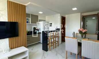 Imagem 2: Apartamento de 01 quarto mobiliado e decorado com lazer completo na Praia do Morro em Guar