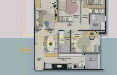 Imagem 2: Incrível Apartamento com Varanda Gourmet em Jardim Camburi - Lúmea Camburi