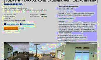 Imagem: Casa no Filipinho - São Luís -Venda Direta