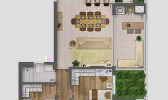 Imagem 2: Apartamento com 3 dormitórios à venda, 109 m² por R$ 1.225.523,00 - Juvevê - Curitiba/PR