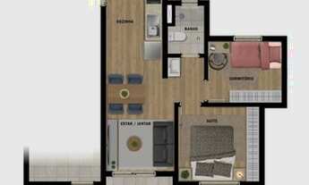 Imagem 7: APARTAMENTO com 2 dormitórios à venda por R$ 348.561,36 no bairro Vila Izabel - CURITIBA