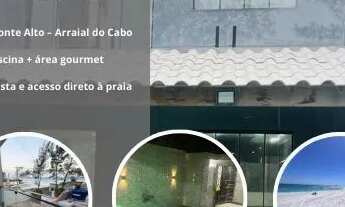 Imagem: Casa duplex pé na areia arraial do cabo