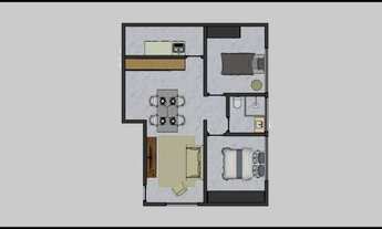 Imagem 2: Apartamento à venda, 50m² por R$ 165 mil, Cidade Garapu, Cabo - PE, financiado!