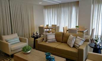 Imagem 4: Três dormitórios com suíte semi mobiliado andar alto vista mar e sol da manhã em condomíni