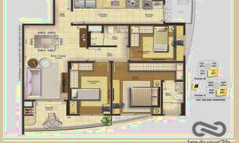 Imagem 2: Apartamento à venda, 91 m² por R$ 1.455.226,00 - Trindade - Florianópolis/SC