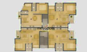 Imagem 3: Apartamento com 2 dormitórios à venda, 48 m² por R$ 219.000,00 - Vila América - Santo Andr