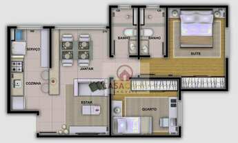 Imagem 5: Apartamento com 3 quartos à venda- Serra - Belo Horizonte/MG
