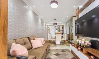 Imagem 4: Apartamento para venda possui 91 metros quadrados com 3 quartos em Vila Assunção - Santo A