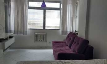 Imagem 3: Sala living Mobiliado Bairro Ponta da Praia - Santos - SP