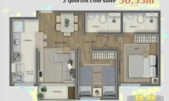 Imagem 2: Apartamento à venda no Recreio, Rio de Janeiro: 2 quartos, 1 suíte, lazer completo e local