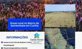 Imagem: Áreas no bairro da Samambaia em Cunha