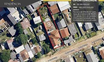 Imagem: Terreno de 576,00 m² com casa de alvenaria