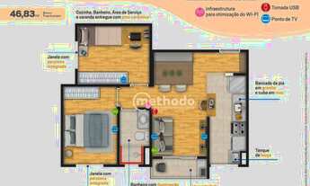 Imagem 4: Apartamento à venda, 45 m² por R$ 224.268,53 - Cidade Satélite Íris - Campinas/SP