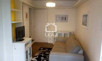 Imagem 3: Apartamento mobiliado de 50 m² com 1 dormitório e 1 vaga de garagem para locação, Itaim Bi