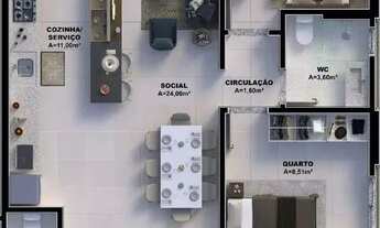 Imagem 2: Lindo apartamento com 03 dormitórios sendo 02 suítes no Bairro Pedra Branca em Palhoça