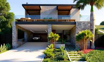 Imagem 2: Casa moderna, com integração e lazer no Alphaville para venda