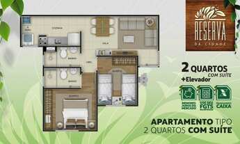 Imagem 2: Vendo Apartamento de 2 quartos sendo 1 suíte no 5º Andar - Reserva da Cidade - Flores - Ma