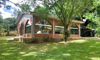 Imagem 6: Sítio espetacular, área plana, excelente localização, casa em alvenaria mobiliada, salão d