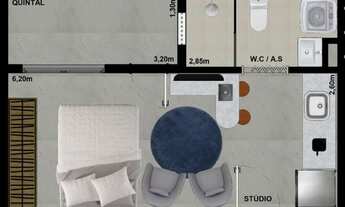 Imagem 4: Kitnet/conjugado para aluguel tem 30 metros quadrados com 1 quarto