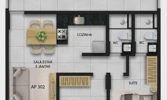 Imagem 5: Apartamento com 2 dormitórios à venda, 52 m² por R$ 286.000,00 - Bessa - João Pessoa/PB