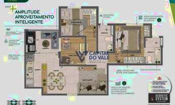 Imagem 5: Apartamento com 2 dormitórios à venda, 65 m² por R$ 570.000,00 - Parque Industrial - São J