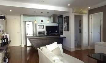 Imagem 4: LINDO APARTAMENTO MOBILIADO ANDAR ALTO SENDO 75m2 DORTS 2 VAGAS PRÓXIMO AO SHOPPING IGUA