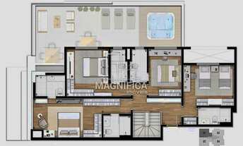 Imagem 7: COBERTURA com 4 dormitórios à venda por R$ 2.870.900,00 no bairro Champagnat - CURITIBA