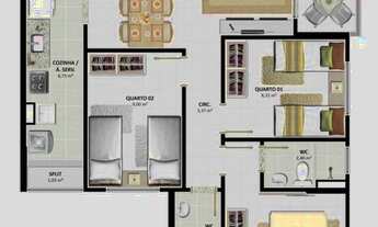 Imagem 5: Farolandia Bixou - Oportunidade Le vert Boulevard-3/4 com ate 2 vg - perto da Unit