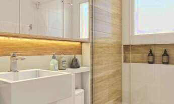 Imagem 2: Apartamento com 2 dormitórios à venda, 70 m² por R$ 443.892,31 - Vila Guilhermina - Praia