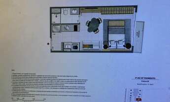 Imagem 6: Apartamento tipo Studio no centro com 32 m, com vista panorâmica