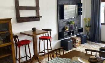 Imagem 2: Apartamento mobiliado, 2 quartos, sala, banheiro social, cozinha e área de serviço externa