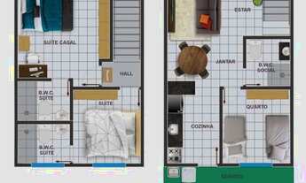 Imagem 7: Aldeia Residence I - 2 Suítes + 1 Quarto 65m² 1 Vaga