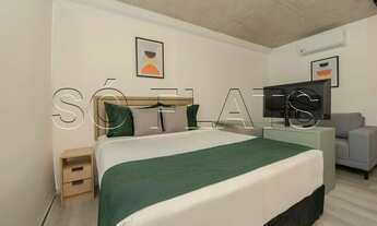 Imagem 3: Edifício Bela Vista, studio todo mobiliado disponível para locação contendo 25m² e 1 dormi