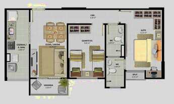 Imagem 6: Farolandia Bixou - Oportunidade Le vert Boulevard-3/4 com ate 2 vg - perto da Unit