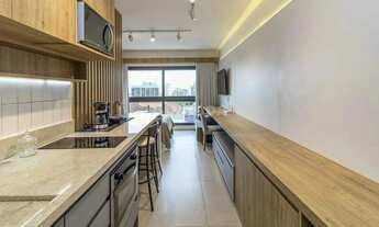 Imagem 2: Apartamento Loft mobiliado no bairro Petrópolis, com 1 vaga de garagem e andar alto!