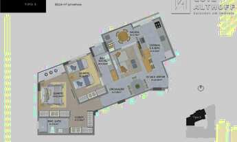 Imagem: Lançamento à venda, 2 dormitórios sendo