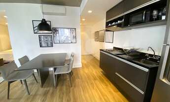 Imagem 7: Apartamento mobiliado no Brooklin - 1 suíte - 1 vaga e varanda