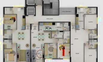 Imagem 2: Raquel - Apartamento para venda com 56 metros quadrados com 2 quartos em Casa Amarela - Re