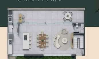 Imagem 5: Cobertura Duplex de 171.0m² no bairro Ahú, com 3 suítes, 4 banheiros e 3 vagas de garagem