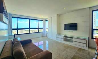 Imagem 3: Apart. mobiliado no Ed. Studio da Praia em Ponta Negra com vista mar, andar alto, lado som