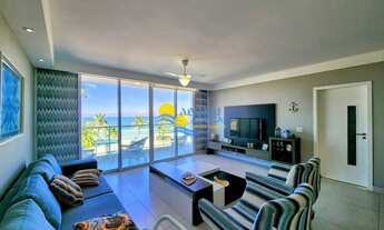 Imagem 2: Apartamento frente mar com sacada Pitangueiras Guarujá