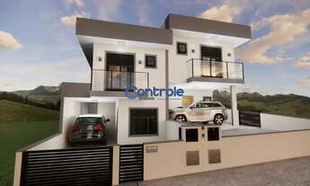 Imagem 4: Casa em construção com 03 dormitórios, sendo 01 suíte e 02 vagas no Sertão do Imaruim